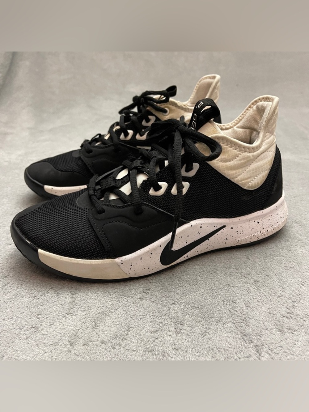 Nike PG 3 TB Black Basketball Paul George Sneakers Mens CN9512-002 - Size 6.5